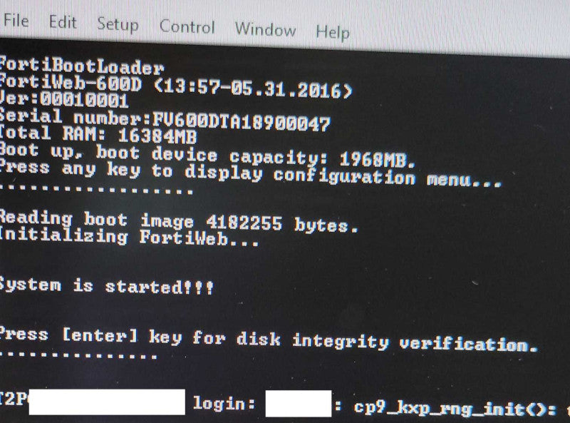 Fortinet FORTIWEB-600 Firewall FG-600D, 2x PSU, w/ Rack Ears, READ _
