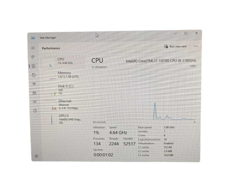 DELL OptiPlex 5090 Intel Core i7-10700 @2.90Ghz 16GB RAM & 512GB NVMe Storage -