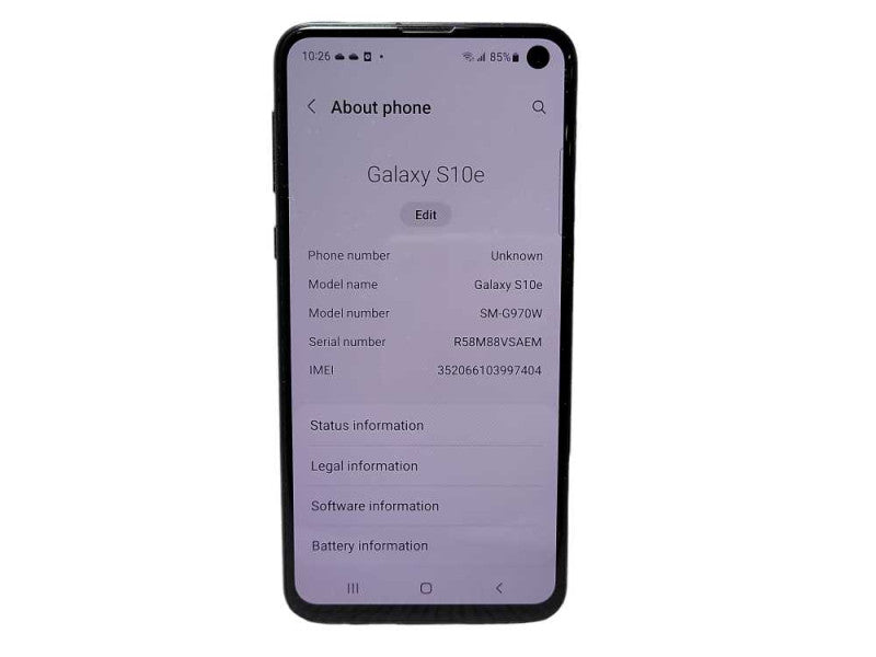 Samsung Galaxy S10e 128GB (SM-G970W) READ $
