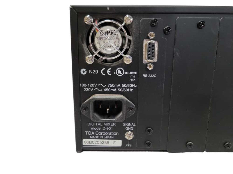 TOA D-901 Digital Mixer w/ Rackmount Brackets, READ _