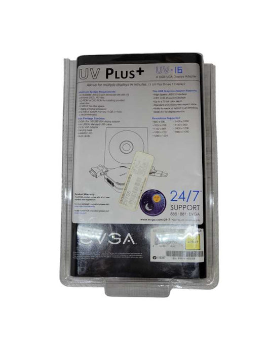 EVGA UV Plus+ A USB VGA Display Port - Allows For Multiple Displays %