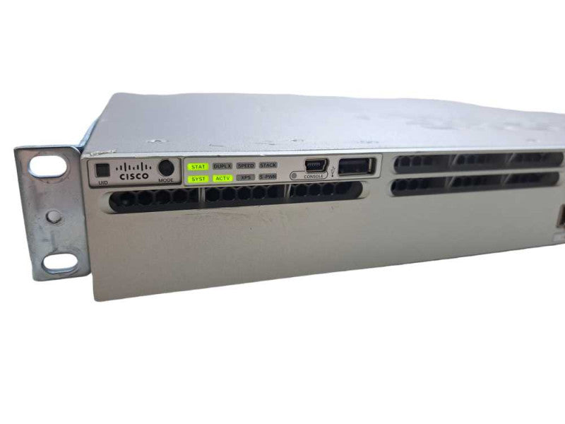 Cisco WS-C3850-12XS-S | 12 Port 10G SFP+ IP Base Switch | 1x 350W PSU )