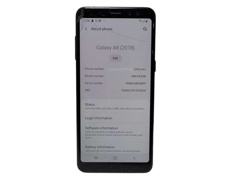 Samsung Galaxy A8 32GB (SM-A530W) - READ $