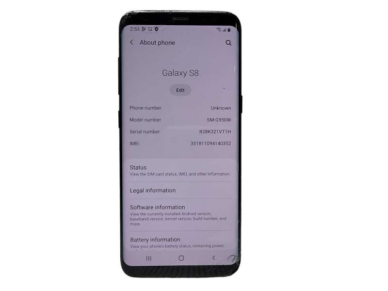 Samsung Galaxy S8 64GB (SM-G950W) - READ  $