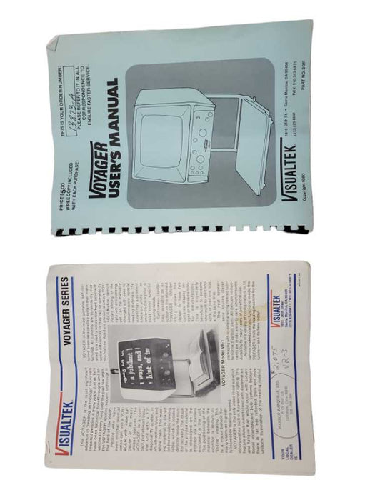 Visualtek - The Voyager Electronic Visual Aid Model 1 + Manual %