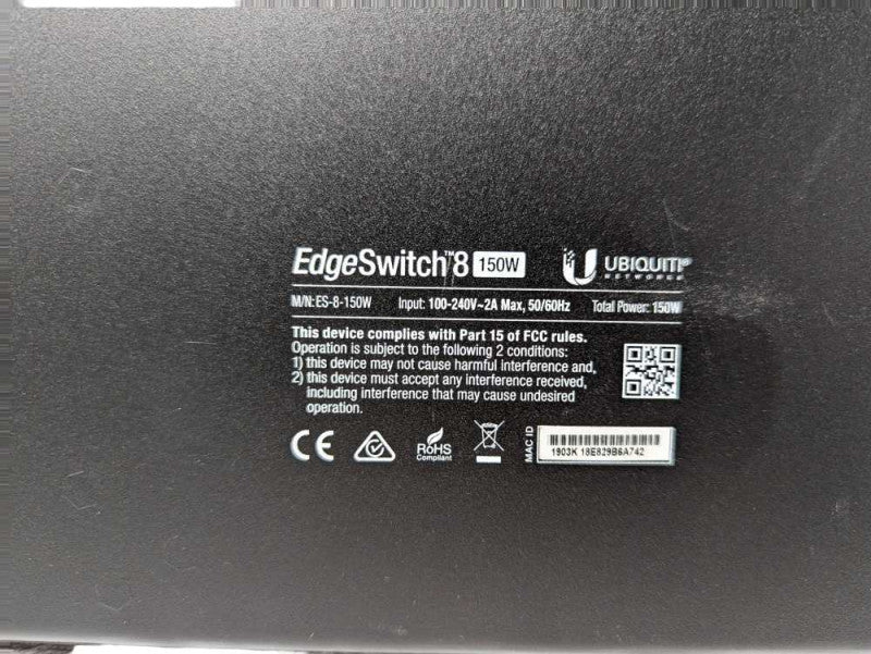 Ubiquiti EdgeSwitch 8 150W ES-8-150W PoE+ Gigabit switch  -