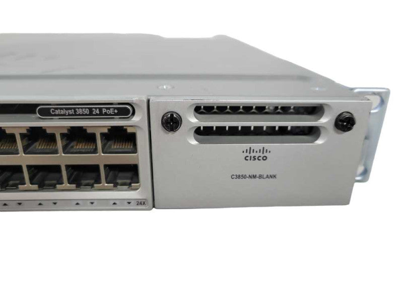 Cisco WS-C3850-24P-S V04 Gigabit PoE+ 2x PSU Network Switch !