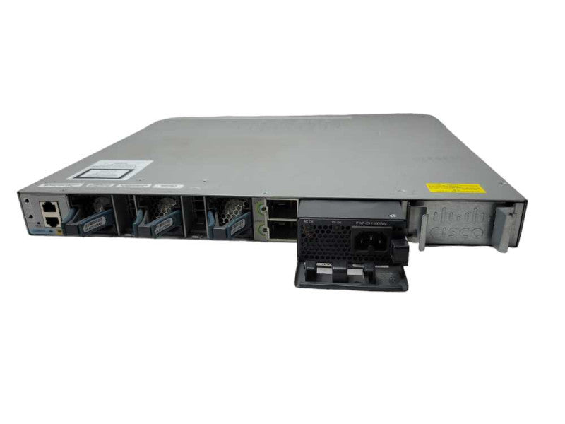 Cisco WS-C3850-48P-S Gigabit PoE Network Switch 4x SFP 1x 1100W PSU Q_