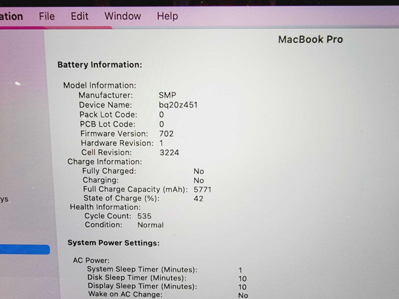 Apple Macbook Pro 2015 13\\" Core i5-5287U @ 2.9GHz 8GB DDR3 500GB SSD (