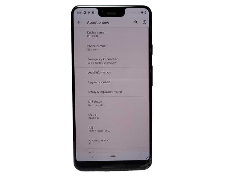 Google Pixel 3 XL 128GB READ $