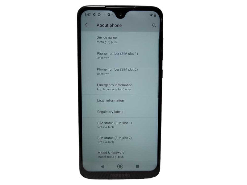 Motorola Moto G7 Plus 64GB READ $