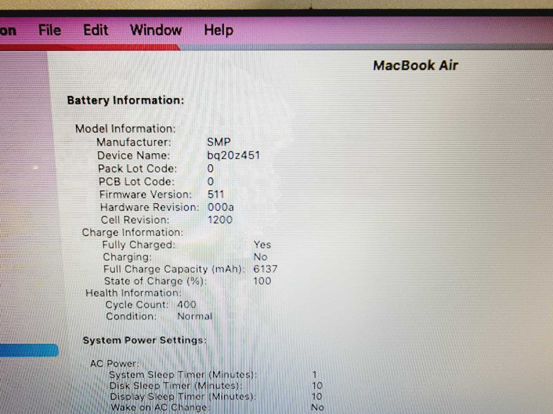 Apple Macbook Air 2017 13\\" Core i5-5350U @ 1.8GHz 8GB DDR3 120GB SSD (