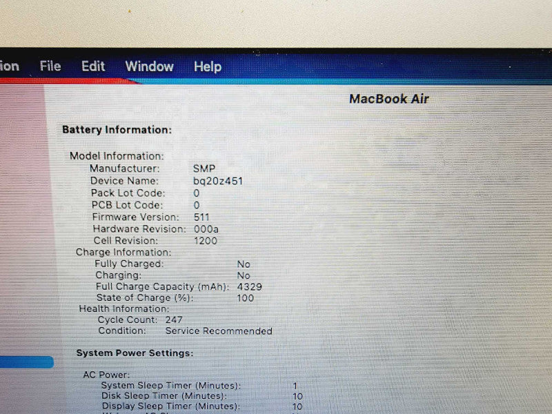 Apple Macbook Air 2013 13\\" Core i7-4650U @ 1.7GHz 8GB DDR3 120GB SSD (