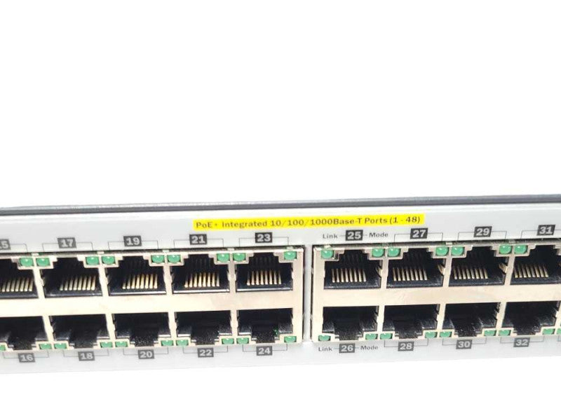 HP J9772A 2530-48G-PoE+ 4 SFP PORTS ETHERNET SWITCH W/ RACk ears _