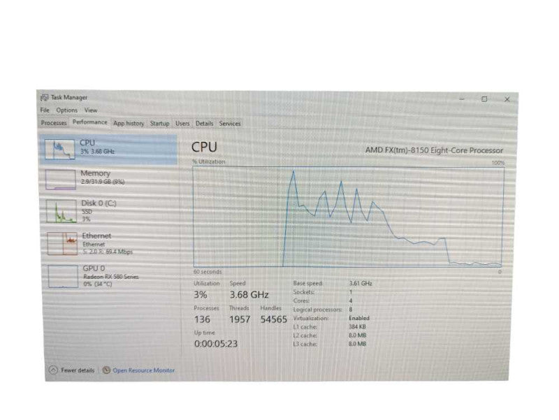 Custom 3U Rack PC, ASUS Crosshair V Formula with FX-8150 Eight-Core 32GB RAM  -