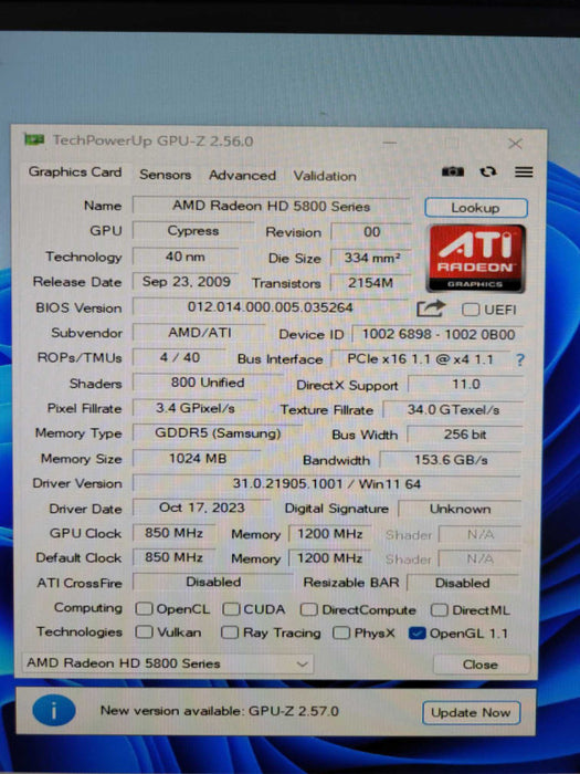 AMD ATI RADEON HD 5870 1GB %