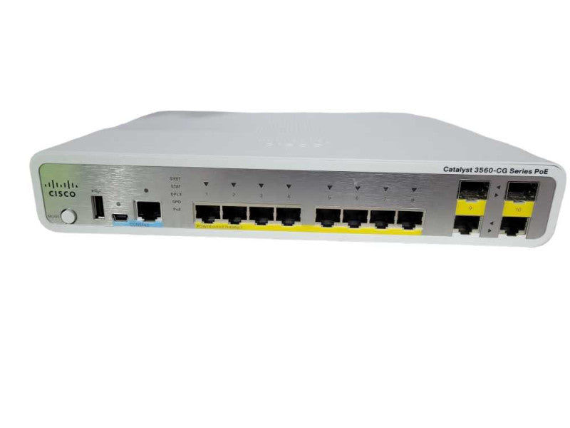 Cisco WS-C3560CG-8PC-S 8 Port Gigabit Managed Switch POE !