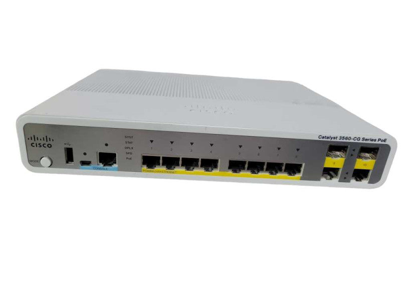 Cisco WS-C3560CG-8PC-S 8 Port Gigabit Managed Switch POE READ !