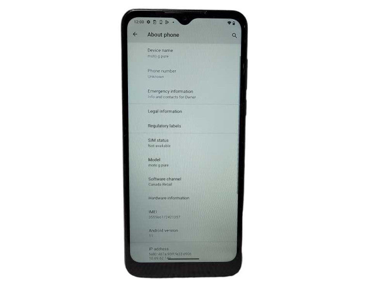 Motorola Moto G Pure (2021) 32GB READ $