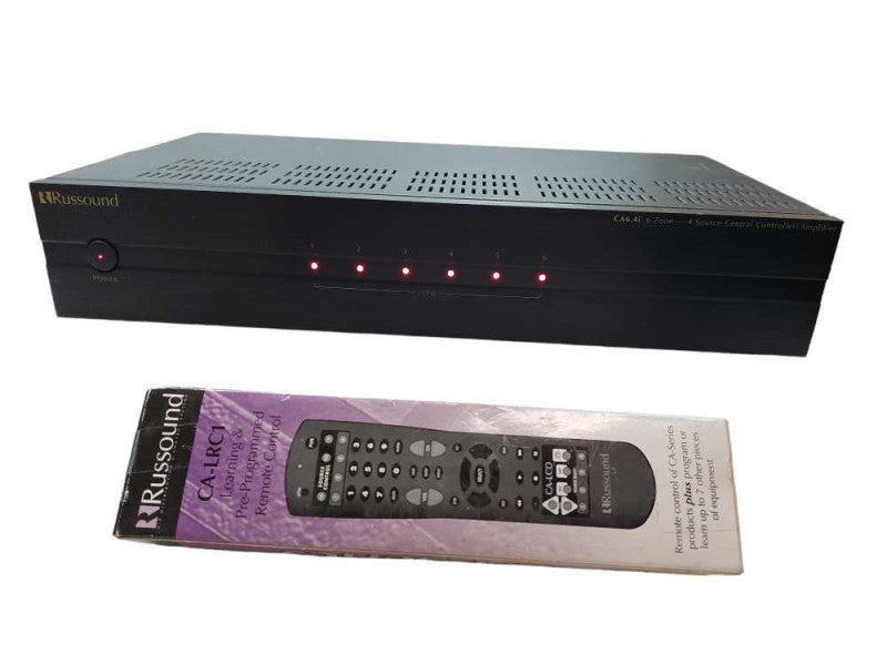 Russound CA6.4i 6 Zone-4 Source Central Controller/Amplifier w Remote =