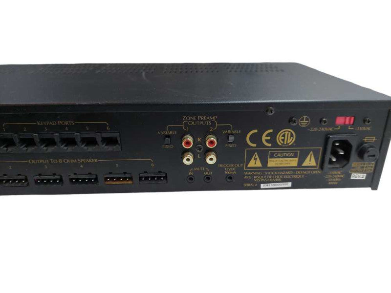 Russound CA6.4i 6 Zone-4 Source Central Controller/Amplifier w Remote =