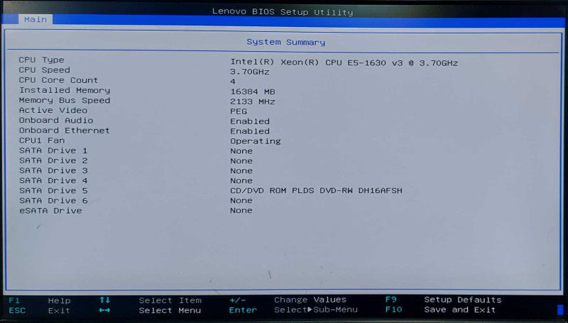 Lenovo Thinkstation P500 Xeon E5-1630 V3 @ 3.70Ghz, 16gb ram, Quadro K2200