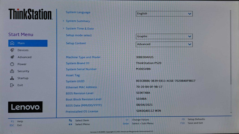 Lenovo P520 Workstation | Xeon W-2125 @ 4.00GHz 32GB DDR4 No HDD/GPU *READ* )