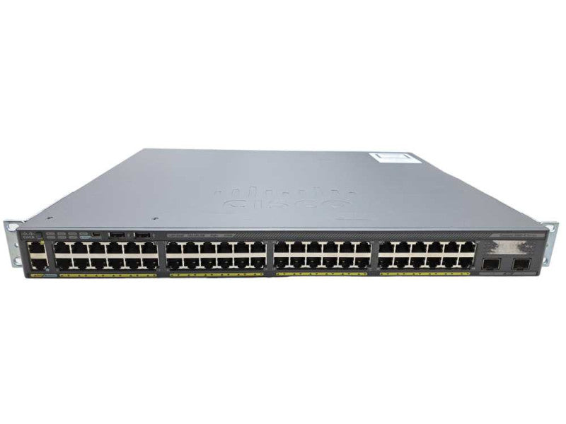 Cisco WS-C2960X-48LPD-L | 48-Port Gigabit PoE+ Switch | 2x 10G SFP+ | + Mount )
