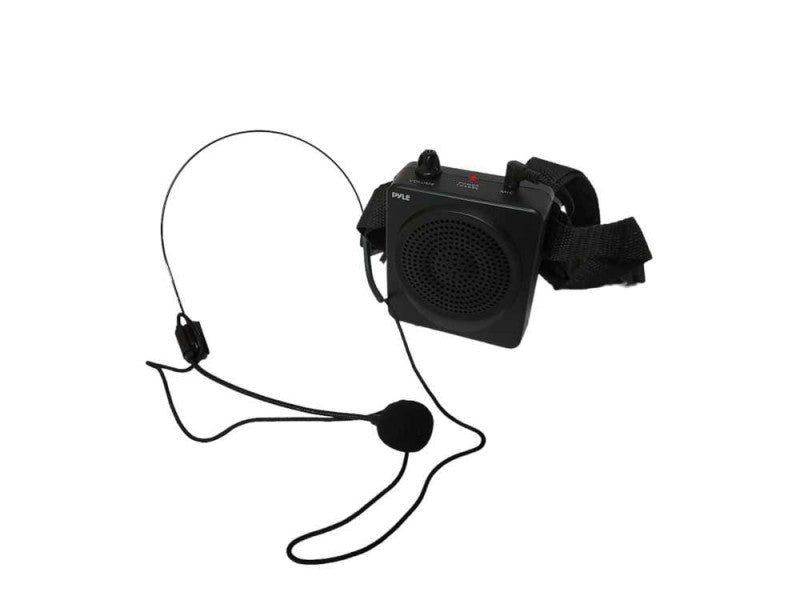 Pyle Portable PA Speaker Voice Amplifier-Rechargeable Battery w/ Headset Mic