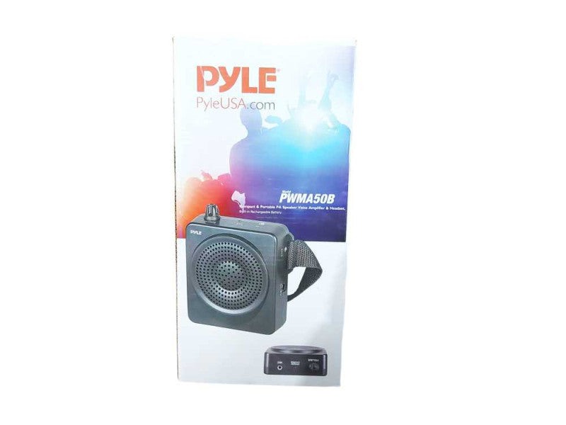Pyle Portable PA Speaker Voice Amplifier-Rechargeable Battery w/ Headset Mic