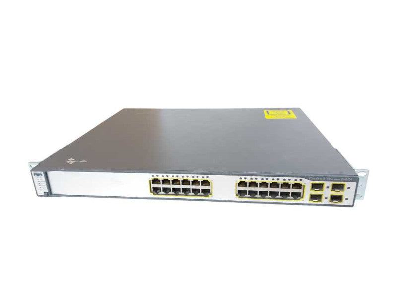 Cisco WS-C3750G-24PS-S, 24 Port Gigabit PoE Network Switch