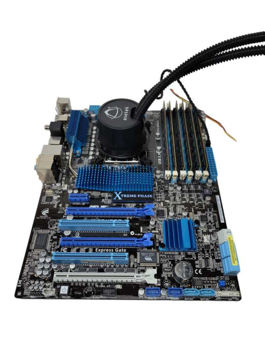 Intel Core i7-990X EE | ASUS P6X58D-E | 12GB RAM | Liquid Cooling | I/O Plate %