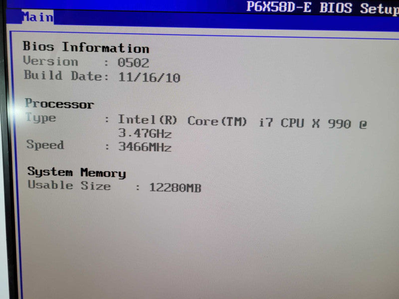Intel Core i7-990X EE | ASUS P6X58D-E | 12GB RAM | Liquid Cooling | I/O Plate %