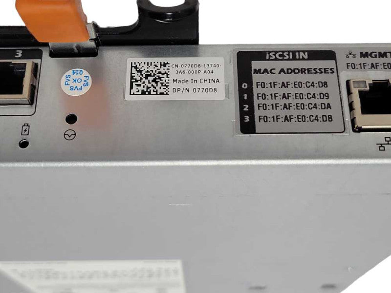 Dell Powervault MD3200i Quad Port 1Gb iSCSI Controller 0770D8  _