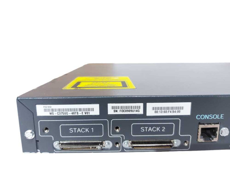Cisco WS-C3750G-48TS-E, 48 Port Gigabit Ethernet Managed Switch
