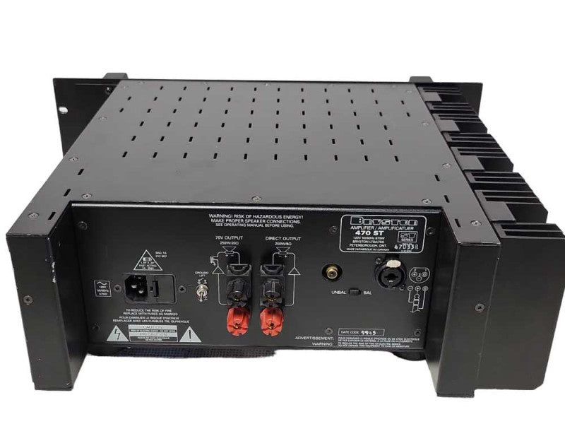 BRYSTON 470 ST Amplifier ST Series, READ _