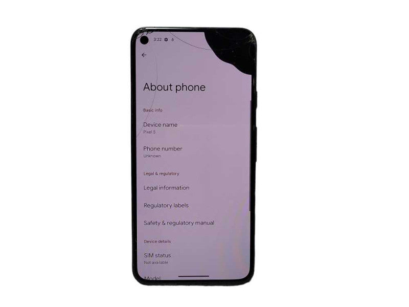 Google Pixel 5 128GB Black READ  $