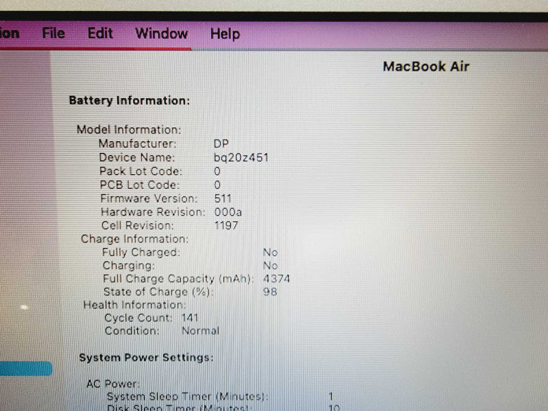 Apple Macbook Air 2015 11\\" Core i5-5250U @ 1.6GHz 8GB DDR3 120GB SSD (