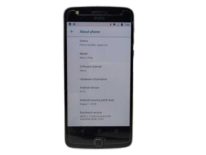 Motorola Moto Z3 Play XT1929-4 32GB - READ $