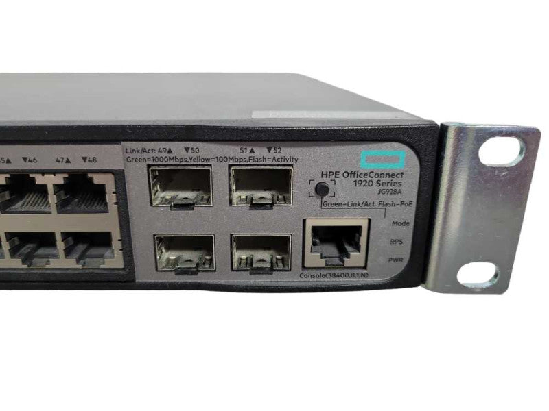 HP JG928A OfficeConnect 1920-48G-PoE+ Gigabit Ethernet Switch !