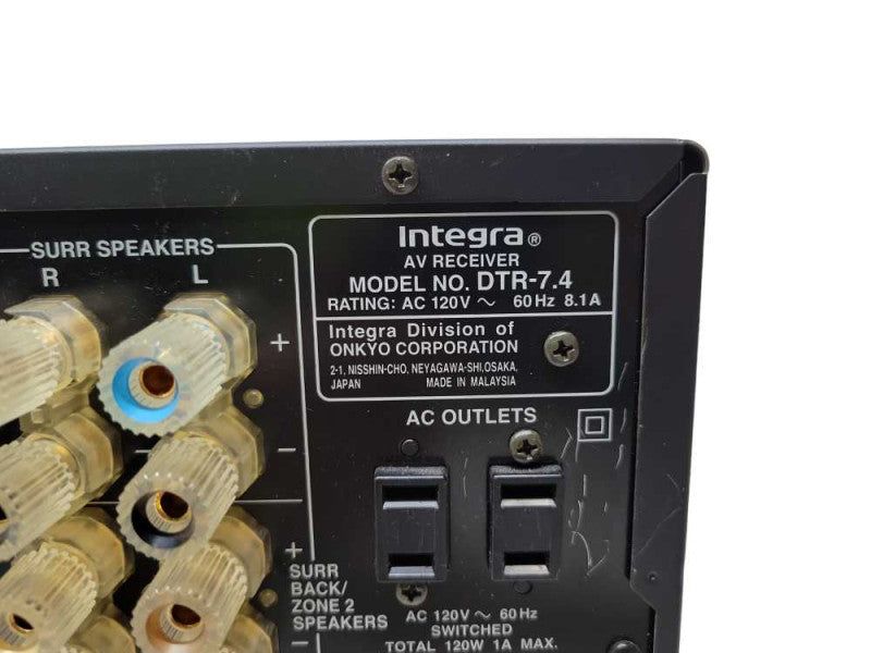 Integra DTR-7.4 AV Receiver %