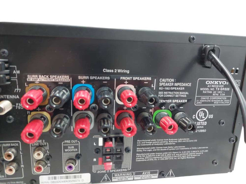 ONKYO AV/Receiver 7.1 Channel Home Theatre Model: TX-SR606 â