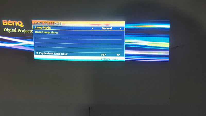 BenQ MX511 DLP Projector, Lamp 387 Hours
