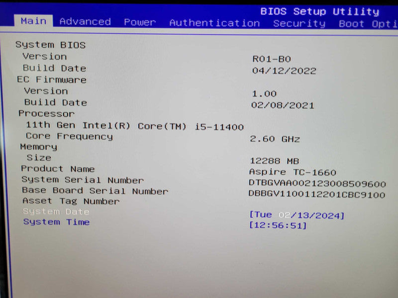 Acer Aspire TC-1660 - Core i5-11400 | 12GB RAM | 800GB SSD %