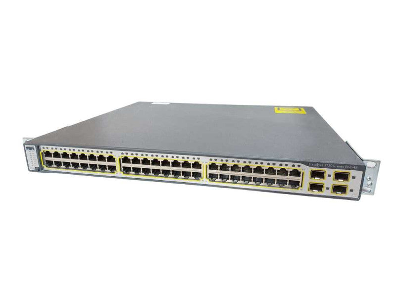Cisco WS-C3750G-48PS-S, 48-Ports, PoE Managed Gigabit Switch