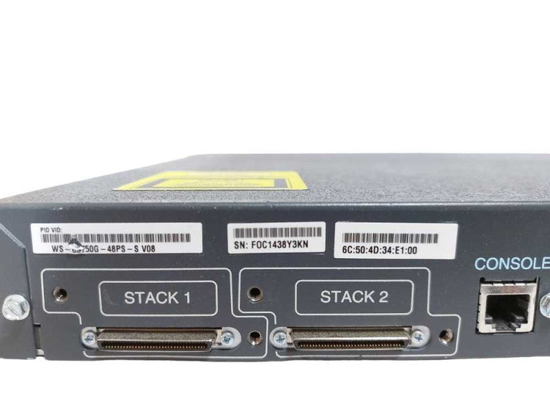 Cisco WS-C3750G-48PS-S, 48-Ports, PoE Managed Gigabit Switch