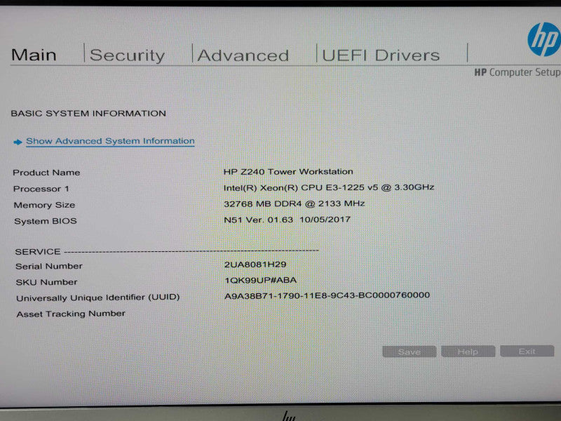 HP Z240 WorkStation Xeon E3-1225 v5 3.30GHz 32GB DDR4 2x 3.5\\" & 1x 2.5\\" Trays _