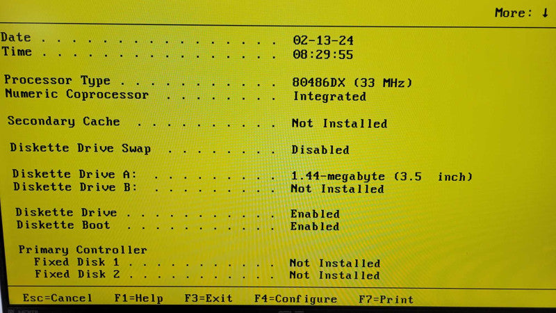 Vintage Compaq Deskpro 4/33i - 33Mhz Intel 386 | 16MB AM | NO HDD Q%