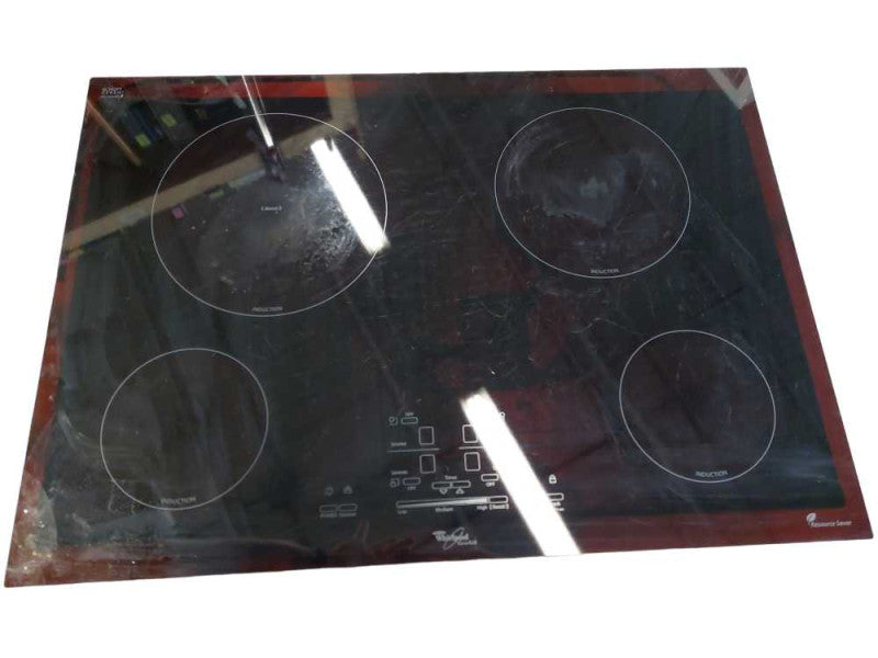 Inset Flushmont Glass Cooktop Whirpool Gold Inductuion Burner Model:GCI3061XB =