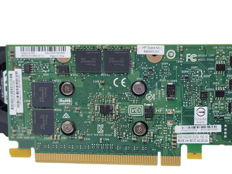NVIDIA Quadro K1200 4GB GDDR5 Graphics Card - 4x Mini DisplayPort _